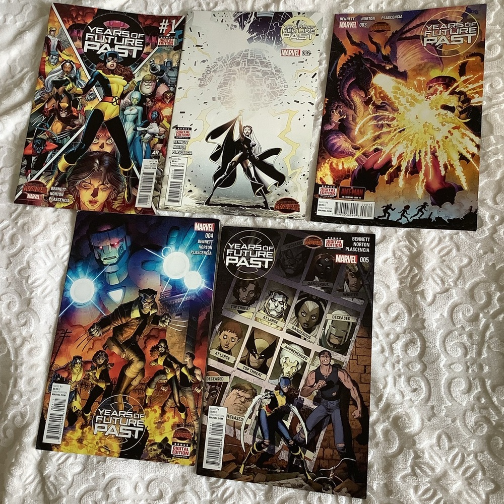 X-Men comic books - Years of Future Past (2015) #1-5 complete set
